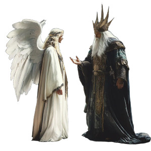 Angel Vs Wizard Vinyl Car Decal Sticker – Waterproof & UV-Resistant 8"