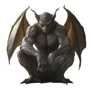 Living Gargoyle Vinyl Car Decal Sticker – Waterproof & UV-Resistant 8"