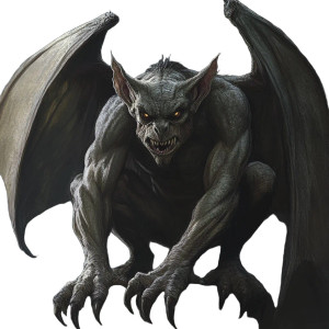 Hideous Gargoyle Monster Vinyl Car Decal Sticker – Waterproof & UV-Resistant 8"