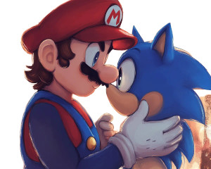 Mario Kissing Sonic Vinyl Car Decal Sticker – Waterproof & UV-Resistant 8" Mario Kissing Sonic Vinyl Car Decal Sticker – Waterproof & UV-Resistant 8"