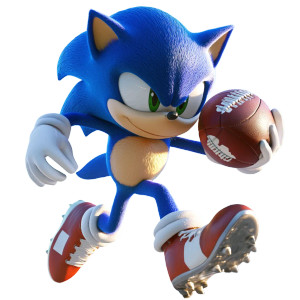 Sonic Football Run Vinyl Car Decal Sticker – Waterproof & UV-Resistant 8"