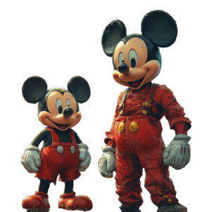 Mario And Mickey Vinyl Car Decal Sticker – Waterproof & UV-Resistant 8"