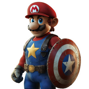 Super Mario Hero Vinyl Car Decal Sticker – Waterproof & UV-Resistant 8"