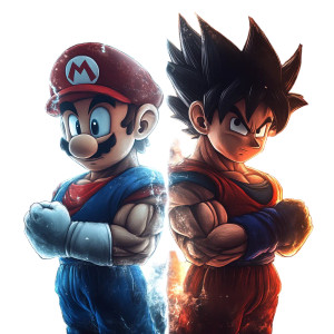 Mario Dragon Ball V2 Vinyl Car Decal Sticker – Waterproof & UV-Resistant 8"