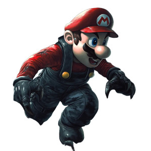 Super Mario Strangles Predator Vinyl Car Decal Sticker – Waterproof & UV-Resistant 8"