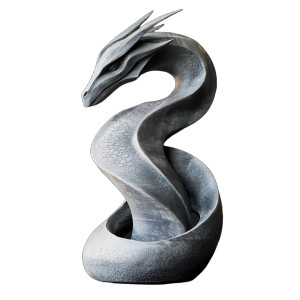 Fantasy Dragon Sculpture V2 Vinyl Car Decal Sticker – Waterproof & UV-Resistant 8"