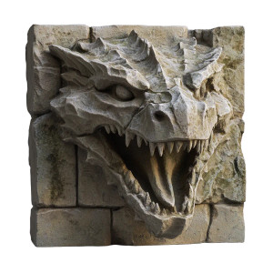 Stone Dragon Face Vinyl Car Decal Sticker – Waterproof & UV-Resistant 8"