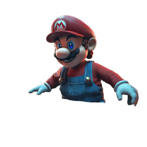 Mario Dj Scene Vinyl Car Decal Sticker – Waterproof & UV-Resistant 8"