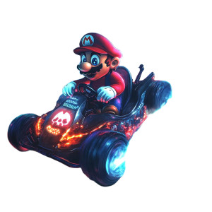 Surreal Mario Kart Vinyl Car Decal Sticker – Waterproof & UV-Resistant 8" Surreal Mario Kart Vinyl Car Decal Sticker – Waterproof & UV-Resistant 8"