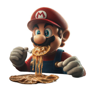 Mario Eating Ravioli Vinyl Car Decal Sticker – Waterproof & UV-Resistant 8" Mario Eating Ravioli Vinyl Car Decal Sticker – Waterproof & UV-Resistant 8"