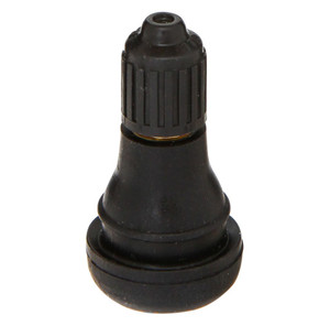 Durable Snap-In Valve Stem | Straight Style, Black Rubber Cap | 65 PSI Max | Easy to Use Durable Snap-In Valve Stem | Straight Style, Black Rubber Cap | 65 PSI Max | Easy to Use