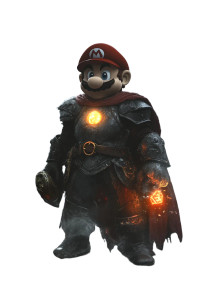 Dark Knight Mario Vinyl Car Decal Sticker – Waterproof & UV-Resistant 8"