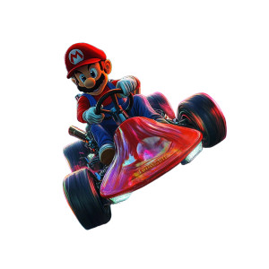 Mario Kart Drift Vinyl Car Decal Sticker – Waterproof & UV-Resistant 8"