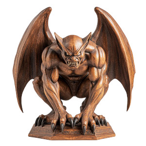 Wooden Gargoyle Sculpture V2 Vinyl Car Decal Sticker – Waterproof & UV-Resistant 8" Wooden Gargoyle Sculpture V2 Vinyl Car Decal Sticker – Waterproof & UV-Resistant 8"