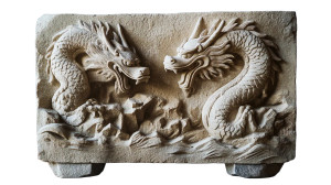 Dragon Carved Stone Vinyl Car Decal Sticker – Waterproof & UV-Resistant 8" Dragon Carved Stone Vinyl Car Decal Sticker – Waterproof & UV-Resistant 8"