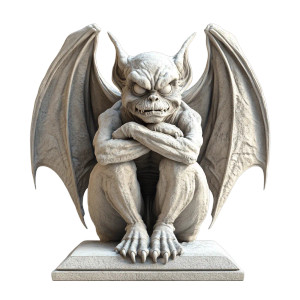 Gargoyle Statue V2 Vinyl Car Decal Sticker – Waterproof & UV-Resistant 8"