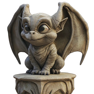 Cute Gargoyle V2 Vinyl Car Decal Sticker – Waterproof & UV-Resistant 8"