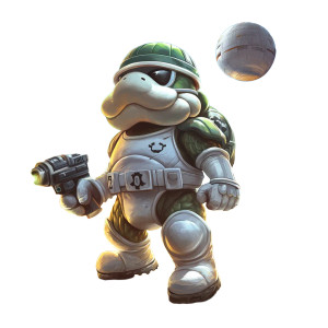 Koopa Stormtrooper Hybrid Vinyl Car Decal Sticker – Waterproof & UV-Resistant 8"
