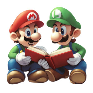 Cartoon Mario Luigi Vinyl Car Decal Sticker – Waterproof & UV-Resistant 8"