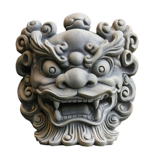 Foo Dog Head Vinyl Car Decal Sticker – Waterproof & UV-Resistant 8"