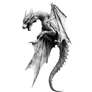 Dragon On Wall Vinyl Car Decal Sticker – Waterproof & UV-Resistant 8"