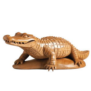 Wooden Crocodile Sculpture Vinyl Car Decal Sticker – Waterproof & UV-Resistant 8" Wooden Crocodile Sculpture Vinyl Car Decal Sticker – Waterproof & UV-Resistant 8"