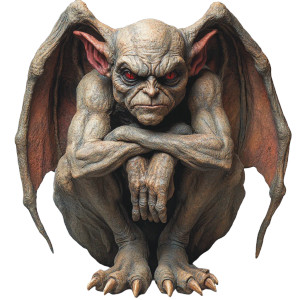 Gargoyle Vampire Vinyl Car Decal Sticker – Waterproof & UV-Resistant 8"