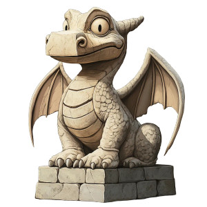 Funny Monster Statue Vinyl Car Decal Sticker – Waterproof & UV-Resistant 8"