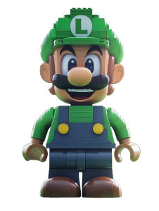 Lego Luigi Vinyl Car Decal Sticker – Waterproof & UV-Resistant 8"