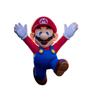 Super Mario Birthday V2 Vinyl Car Decal Sticker – Waterproof & UV-Resistant 8"