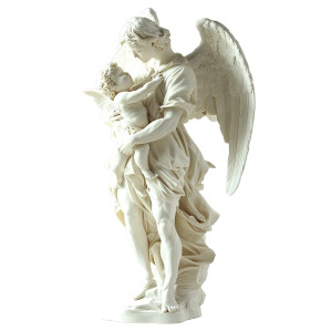 Renaissance Angel Sculpture Vinyl Car Decal Sticker – Waterproof & UV-Resistant 8"
