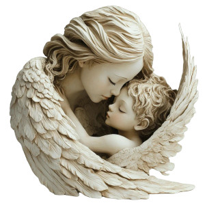 Angelic Mother And Child Vinyl Car Decal Sticker – Waterproof & UV-Resistant 8" Angelic Mother And Child Vinyl Car Decal Sticker – Waterproof & UV-Resistant 8"