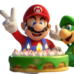 Super Mario'S Birthday Vinyl Car Decal Sticker – Waterproof & UV-Resistant 8" Super Mario'S Birthday Vinyl Car Decal Sticker – Waterproof & UV-Resistant 8"