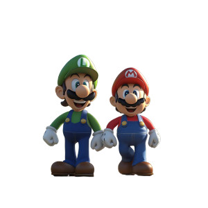 Disney-Style Mario & Luigi Vinyl Car Decal Sticker – Waterproof & UV-Resistant 8"