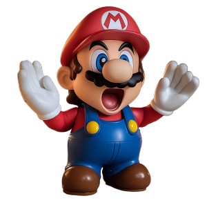 Shocked Mario V3 Vinyl Car Decal Sticker – Waterproof & UV-Resistant 8"