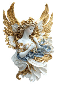 Golden Renaissance Angel Vinyl Car Decal Sticker – Waterproof & UV-Resistant 8" Golden Renaissance Angel Vinyl Car Decal Sticker – Waterproof & UV-Resistant 8"