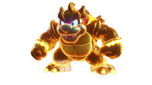 Gold Neon Bowser Vinyl Car Decal Sticker – Waterproof & UV-Resistant 8"