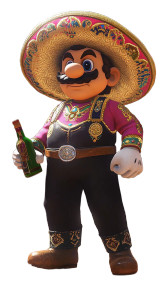Charro Supermario Vinyl Car Decal Sticker – Waterproof & UV-Resistant 8" Charro Supermario Vinyl Car Decal Sticker – Waterproof & UV-Resistant 8"