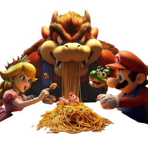 Spaghetti Contest Showdown Vinyl Car Decal Sticker – Waterproof & UV-Resistant 8"