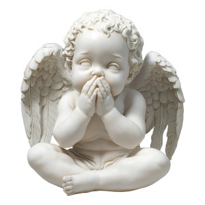 Statue Baby Angel Vinyl Car Decal Sticker – Waterproof & UV-Resistant 8"