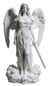 Greek Angel Sculpture V2 Vinyl Car Decal Sticker – Waterproof & UV-Resistant 8"