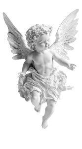 Cherub Angel Sculpture Vinyl Car Decal Sticker – Waterproof & UV-Resistant 8"