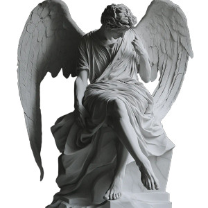 Dramatic Seated Angel Vinyl Car Decal Sticker – Waterproof & UV-Resistant 8" Dramatic Seated Angel Vinyl Car Decal Sticker – Waterproof & UV-Resistant 8"
