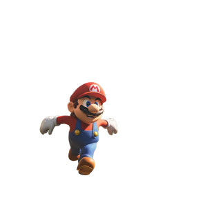 Mario Raccoon Chase Vinyl Car Decal Sticker – Waterproof & UV-Resistant 8"