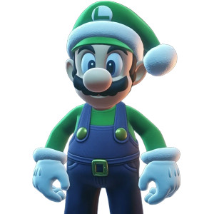 Luigi Santa Hat Vinyl Car Decal Sticker – Waterproof & UV-Resistant 8"