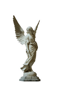 Angel Statue V12 Vinyl Car Decal Sticker – Waterproof & UV-Resistant 8"