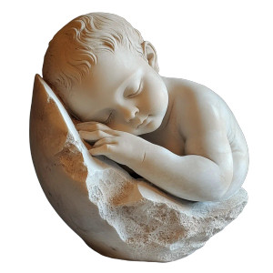 Baby Sculpture David Vinyl Car Decal Sticker – Waterproof & UV-Resistant 8"