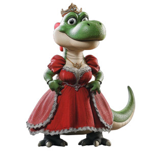 Yoshi In Dress Vinyl Car Decal Sticker – Waterproof & UV-Resistant 8"