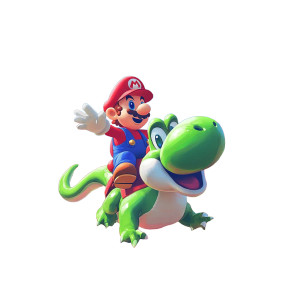 Mario Rides Yoshi Vinyl Car Decal Sticker – Waterproof & UV-Resistant 8"
