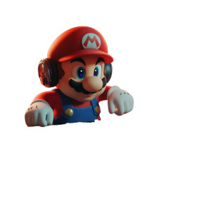 Super Mario Dj Vinyl Car Decal Sticker – Waterproof & UV-Resistant 8"